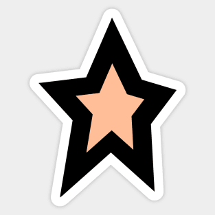 Peach Fuzz Star Sticker